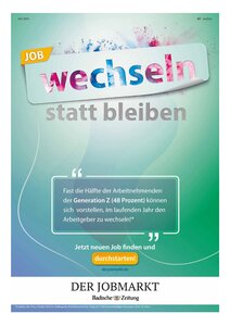 Prospekt der Woche - Job wechseln statt bleiben